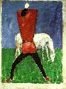 Kazimir Malevich peasant and horse oil painting on canvas